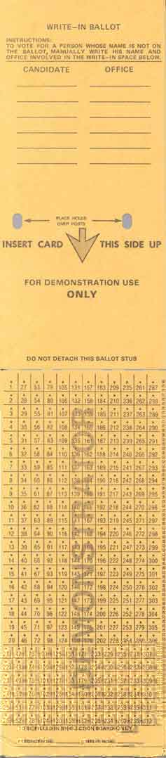 Punch card