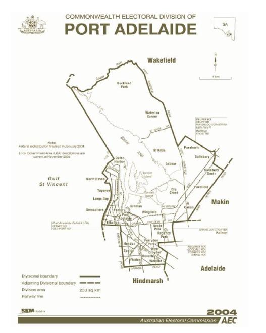 Figure 2: Electoral Map of Port Adelaide