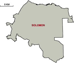 map of the division of Solomon