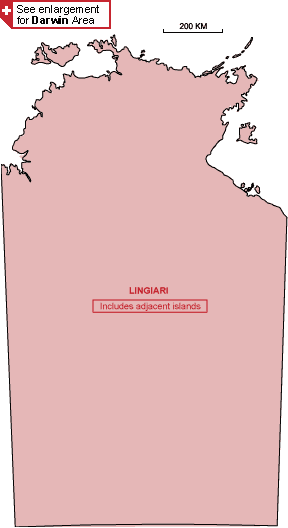 Map of the Northern Territory