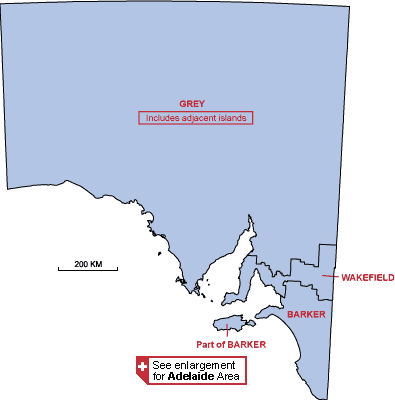 map of South Australia
