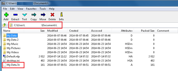 Make note of the file location