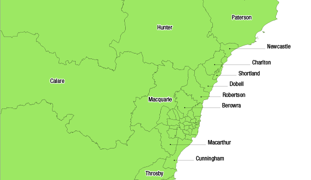 NSW current map outer metro