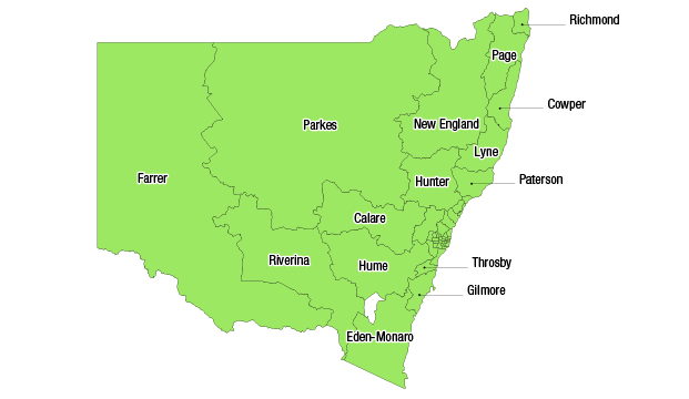 NSW current map rural