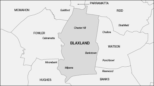 Proposed Division of Blaxland