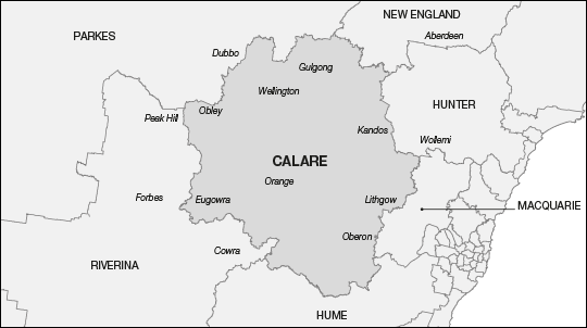 Proposed Division of Calare