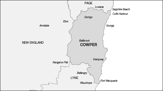 Proposed Division of Cowper
