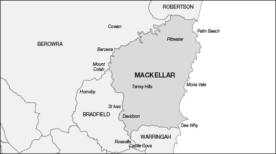 Proposed Division of Mackellar