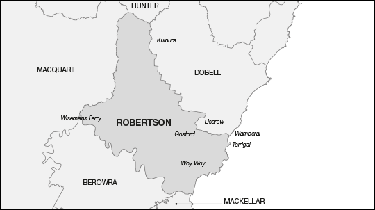 Proposed Division of Robertson