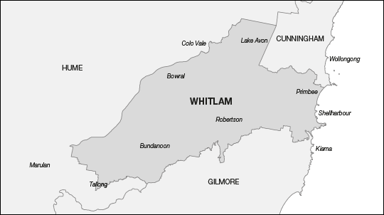 Proposed Division of Whitlam