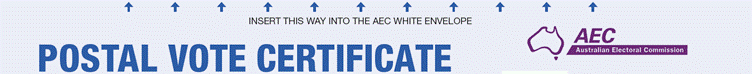 Postal Vote Certificate